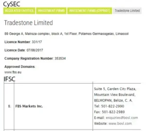 Giấy phép hoạt động và chứng nhận quản lý tài chính của sàn FBS