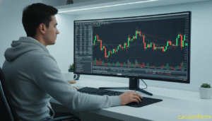 Giao diện chính của MetaTrader 4 với biểu đồ và các công cụ giao dịch