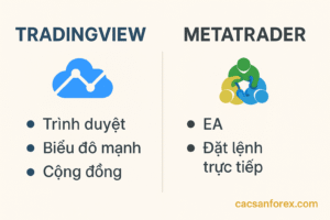 So sánh TradingView và MetaTrader về giao diện, hiệu năng và tính năng phân tích