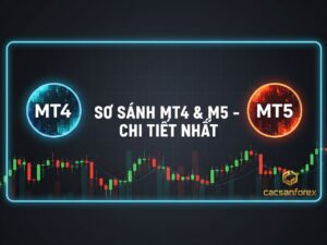 Ảnh so sánh MT4 và MT5 minh họa cho bài viết đánh giá hai nền tảng giao dịch Forex
